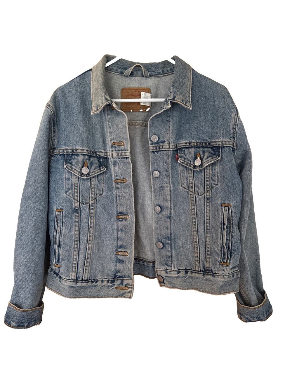 VTG Men's Levi's 77715-0220 Button Down Denim Standard Trucker Jacket Size M